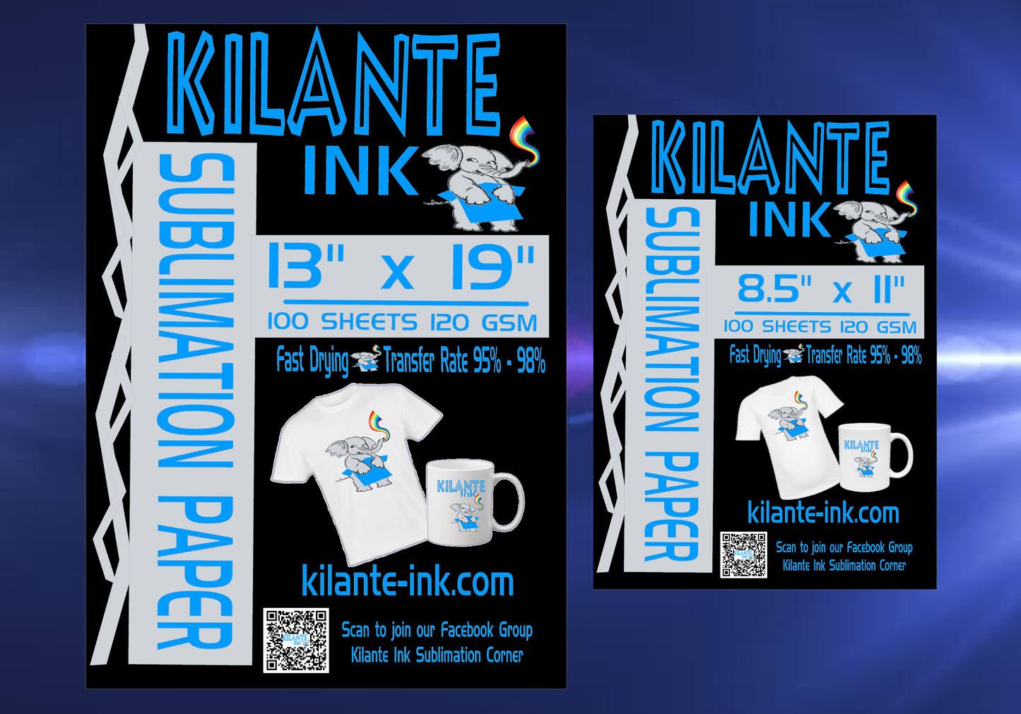 BUNDLE REG Sub Paper 8.5x11 & 13x19 - Kilante Ink