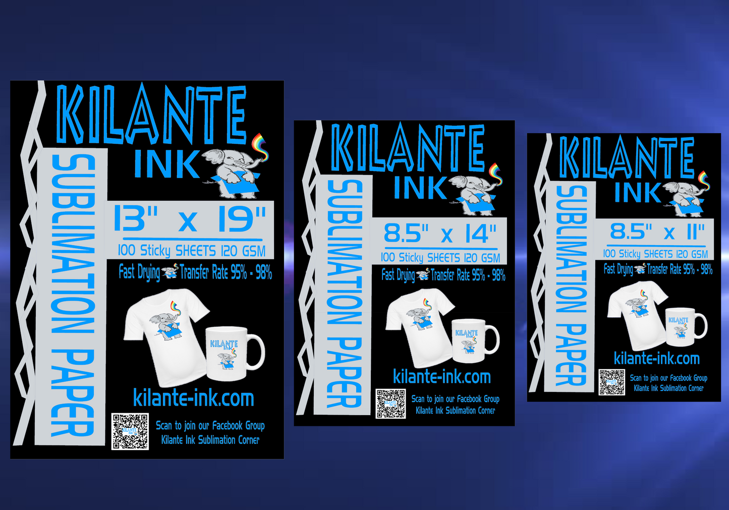 BUNDLE REG Sub Paper 8.5x11 & 13x19 - Kilante Ink
