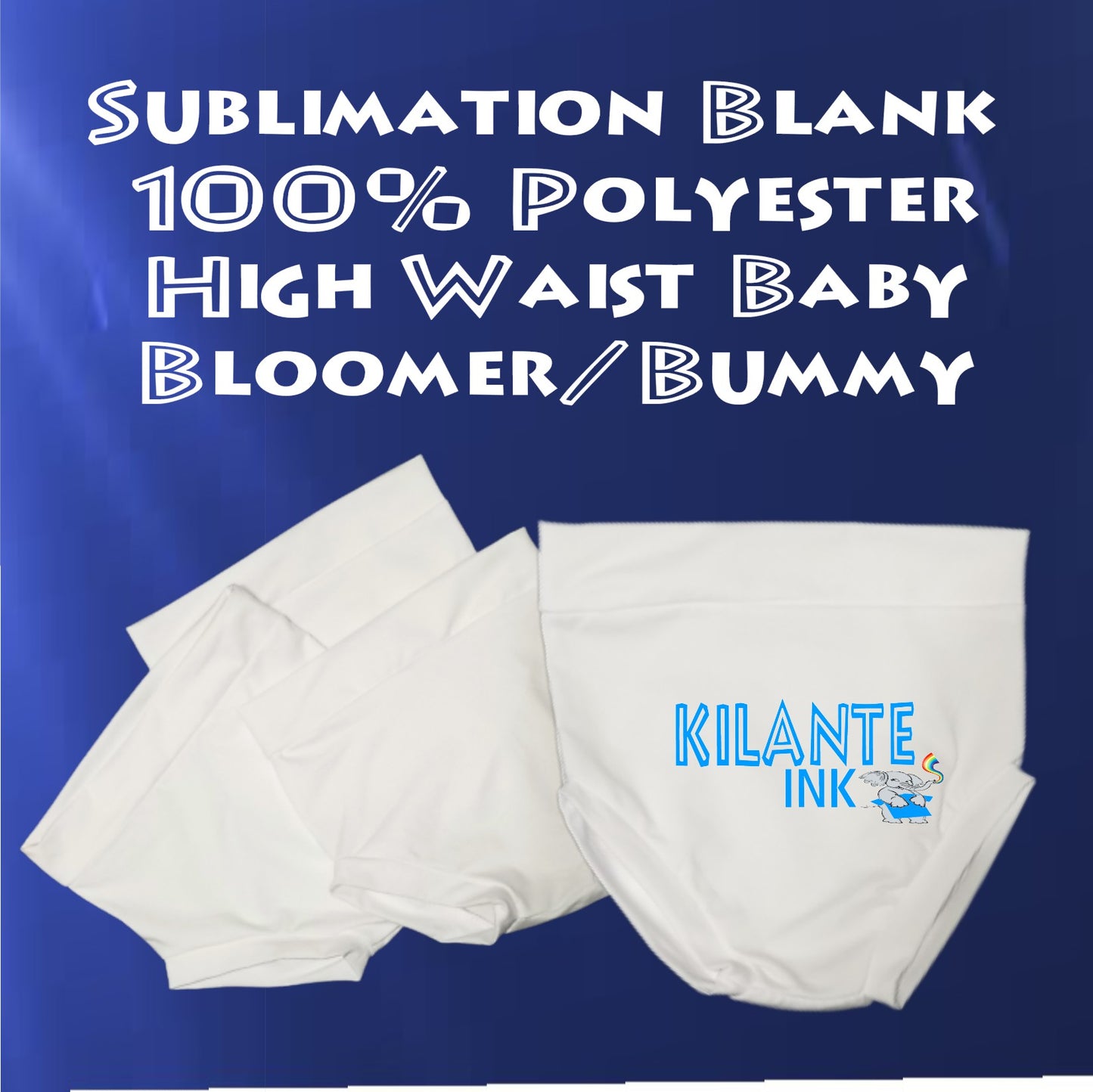 Sublimation Blank Baby Bloomer/Bummy Diaper Cover - Kilante Ink