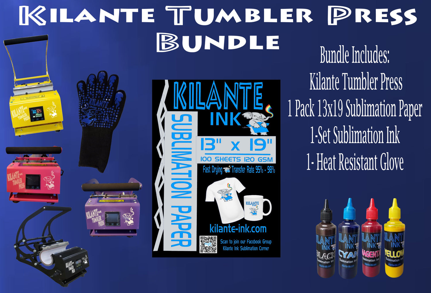 Kilante Tumbler Press - 30oz Bundle - Kilante Ink
