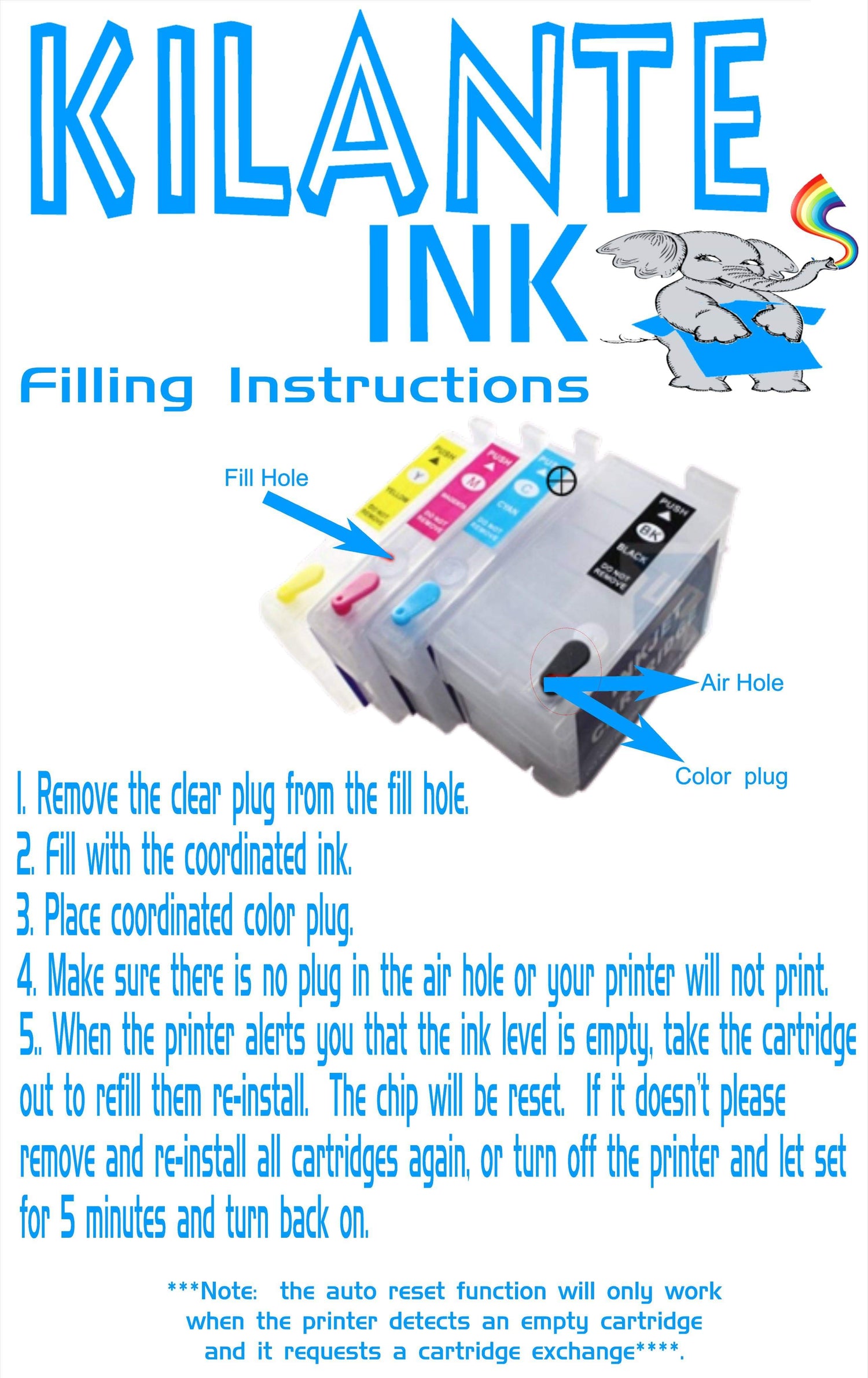 Refillable Ink Cartridges - Kilante Ink